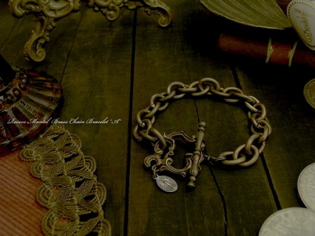 Rococo Mantel Brass Chain Bracelet『A』 \10,800 Rococo Mantel Brass Chain Bracelet『A』 \10,800